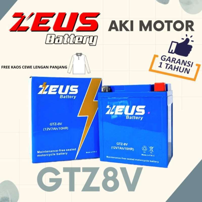 Jual Aki Motor Yamaha Nmax GTZ8V/ MBTX7U Aki Gel Aki Kering Zeus High