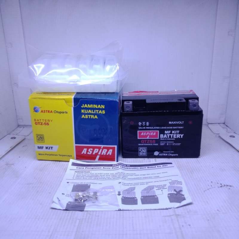 Jual Aki Accu Battery Mio J Mio Gt Soul Gt Mio M3 Xeon Aspira Gtz-5s Mf