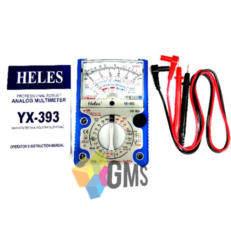 Promo Multitester Analog Heles Yx393 Multimeter Jarum Avo Meter Heles Yx393 Diskon 8 di Seller