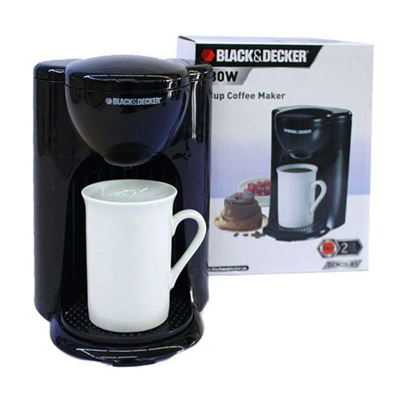 Jual Black Decker Coffee Maker / Mesin Kopi DCM25B1 330 Watt Bonus