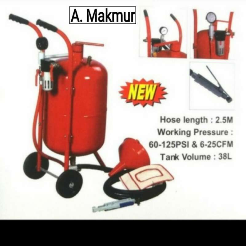 Promo Sandblasting Tank / Sand Blasting Tank Kap. 38 Liter Wipro SB38