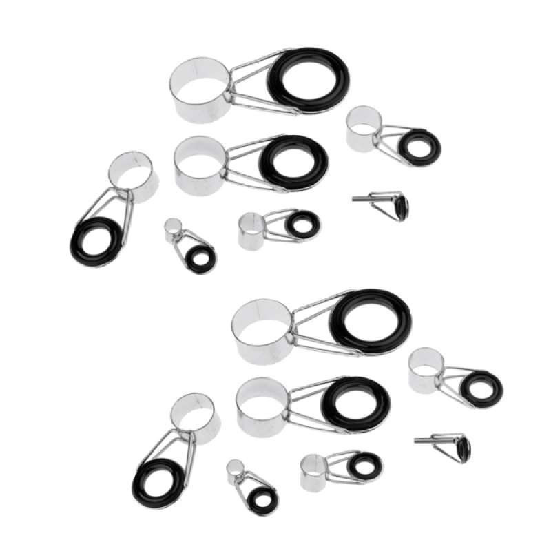 Jual 14Pcs Fishing Rod Guides Tip Tops Repair Ceramic Ring Rod Building Eye Rings di Seller