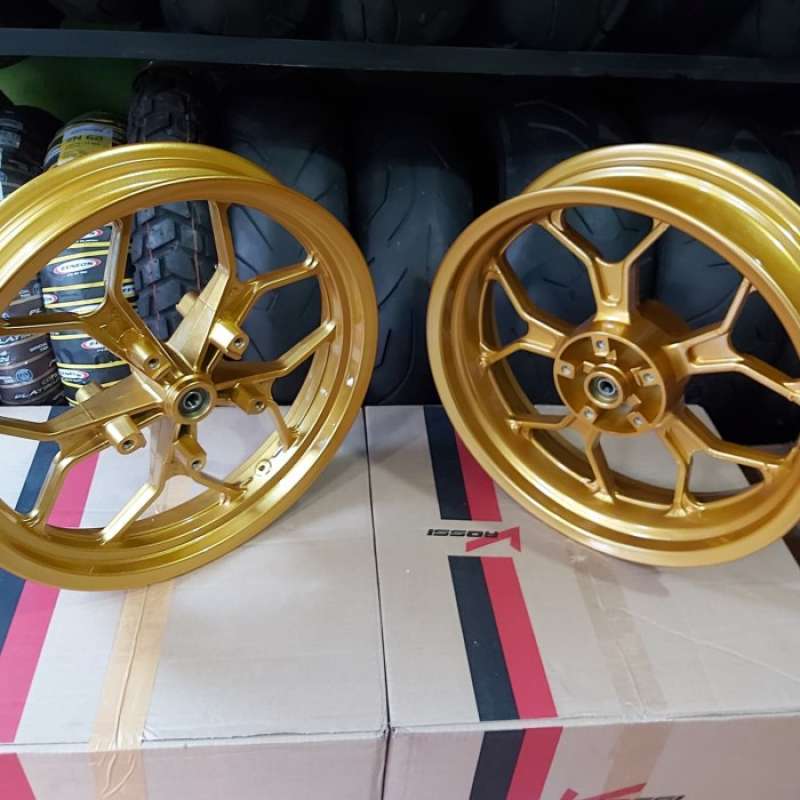 Promo VELG LEBAR R15 OLD GOLD CANDY tapak lebar for triple disk Diskon