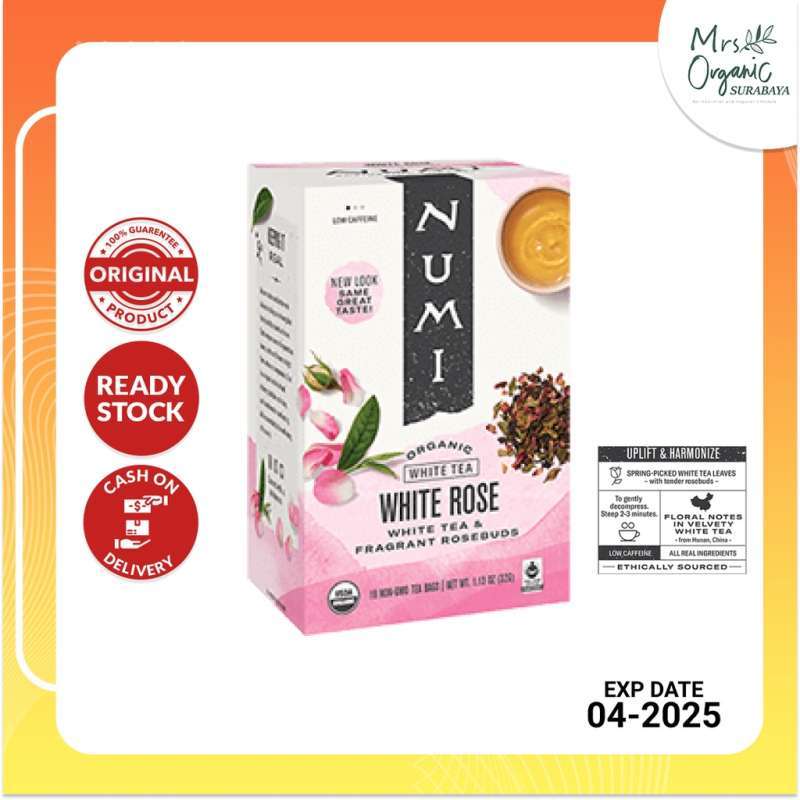Jual Numi Teh Organic White Rose Tea 32 gram di Seller Nyonya Organik