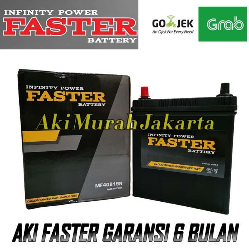 Jual Aki Mobil NS40Z / 40B19R / 34B19R FASTER BATTERY Aki Kering 12V