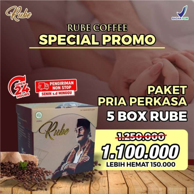 Jual Kopi Rube Original Paket Pria Perkasa 5 Box Untuk Stamina Tahan ...