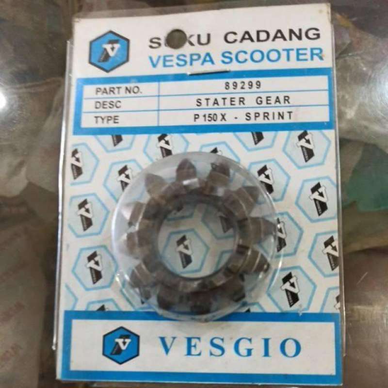 Jual Gear Stater Vespa Px Ps Sprint Excel T12 Gear Matahari Vespa Gigi