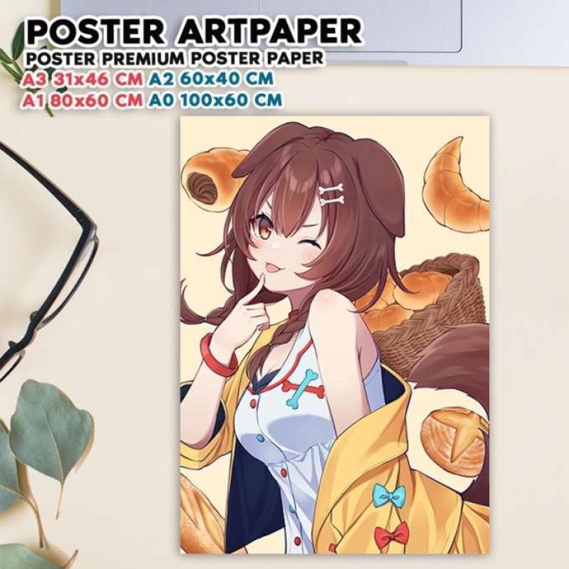 Jual Poster Inugami Korone Fans Korone-suki Hiasan Dinding Tema Anime ...