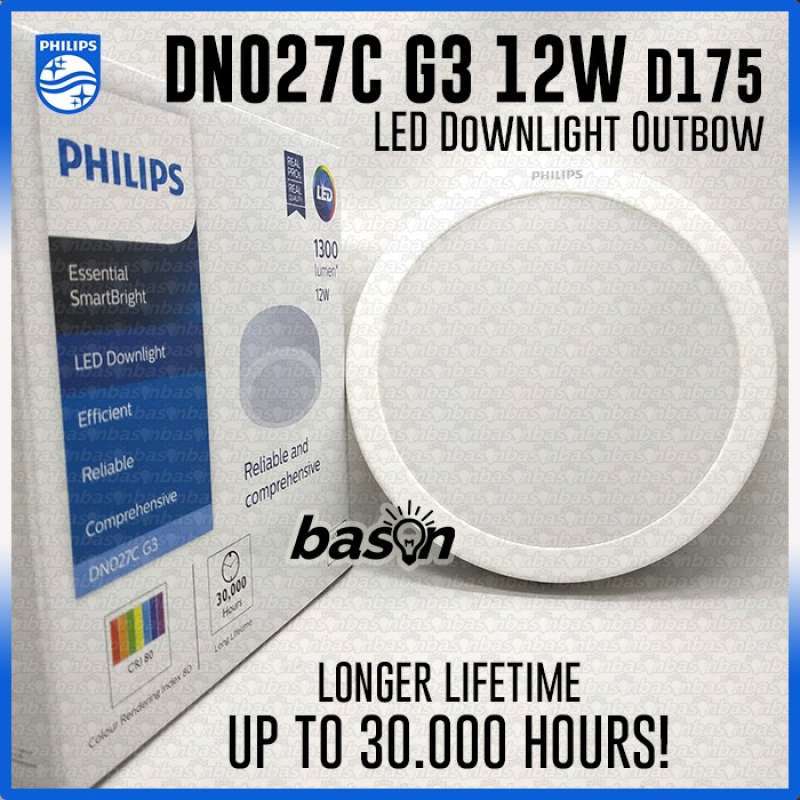 Jual Philips Dn027c G3 12w D175 7 Inch Surface Mounted Led Downlight ...