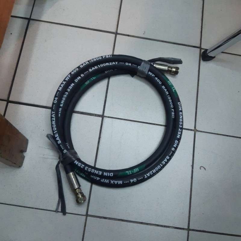 Jual HOSE HYDRAULIC R1 1/2INCH FEMALE X MALE JIC 8000MM di Seller Umar