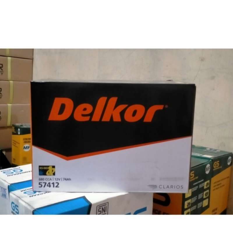 Promo Aki Mobil / Aki Kering Delkor 58024/57412 12V / 80Ah Original