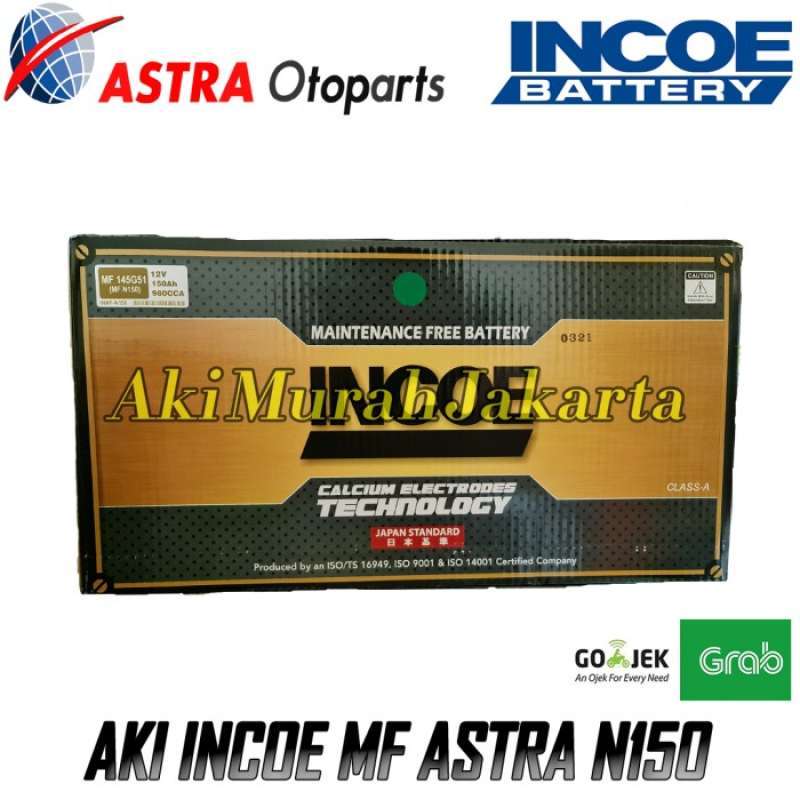 Jual Aki Generator Set Incoe Mf Astra N150 / 145g51 Aki Kering 12v