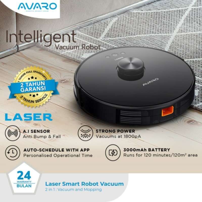 Jual Avaro Laser Robotic Cordless Vacuum Cleaner Garansi Resmi 24 Bulan