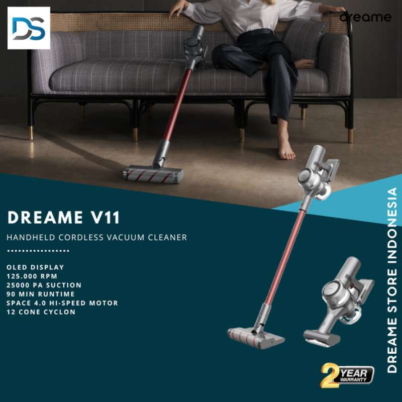 Promo Dreame V11 Vacuum Cleaner Handheld Wireless Penyedot Debu Diskon