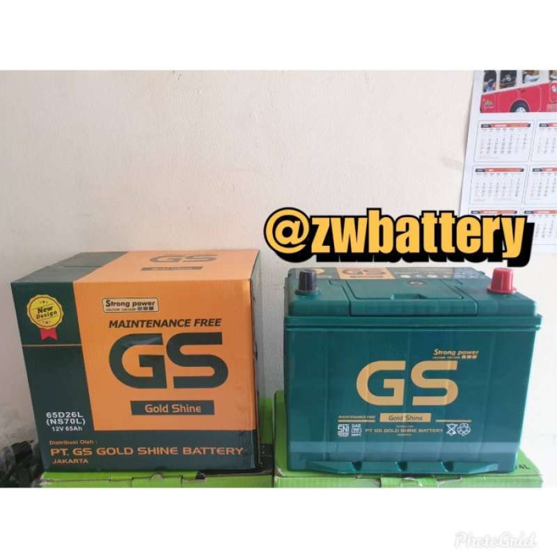 Promo Termurah Aki Ns70L / 65D26L Gs Mf 12 Volt 65 Ampere Baru Diskon 4