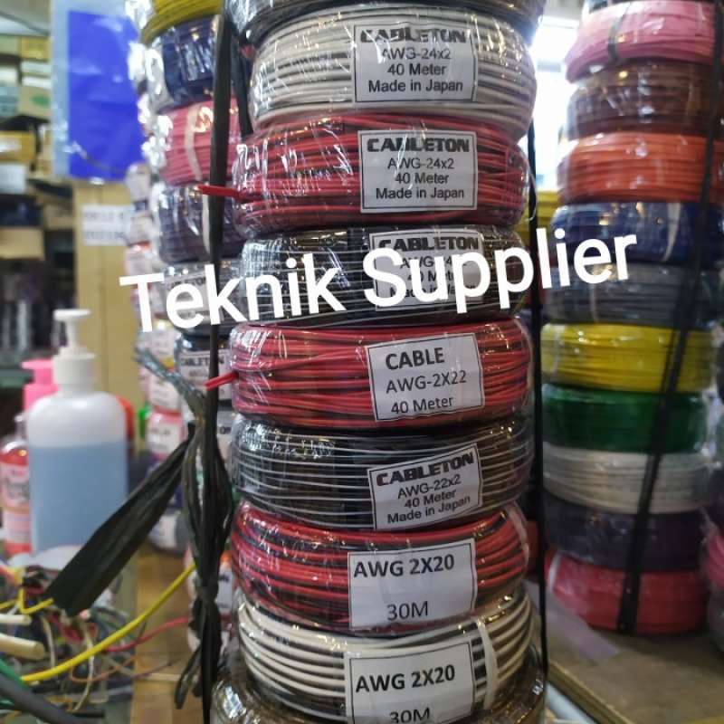 Promo kabel awg 20 X 2 - Kabel awg 20 X 2 Jalur 30M Roll made in japarn ...