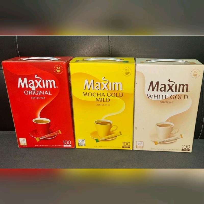 Jual Maxim coffee Korea - Gold Mocca (yellow) di Seller HananiaPG ...