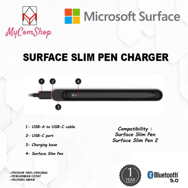 Jual Microsoft Surface Slim Pen 2 Charger Only Newer Model Di Seller