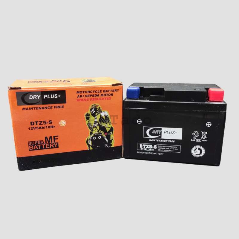 Jual Aki Dry Plus Dtz5-s Aki Kering For Vario 110/beat Karbu/beat Fi Di