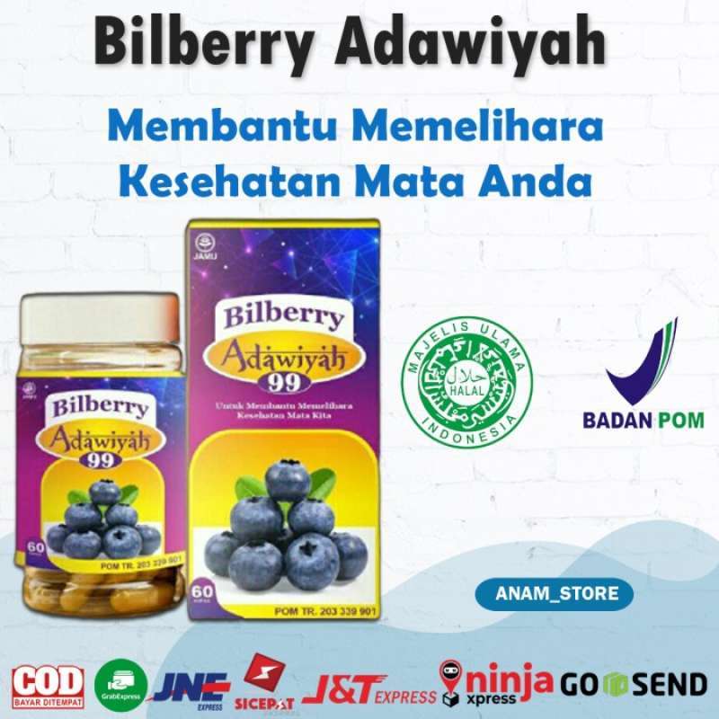 Promo Kapsul Bilberry Adawiyah 99 / Kapsul Obat Kesehatan Mata Minus