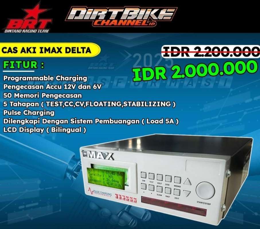 Jual Super Charger Cas Aki Accu Imax Delta Brt Di Seller Dirt Bike
