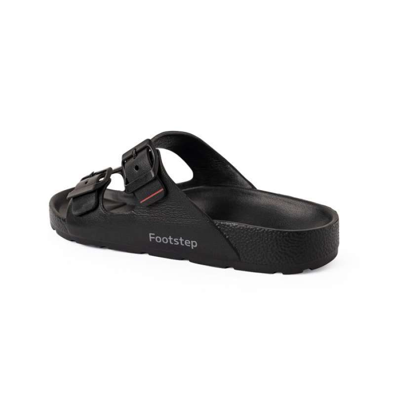 Foot Step Images Color:red Promo Sandal Pria Slide Footstep Footwear - Bona Black Red - 40 - 44 ...
