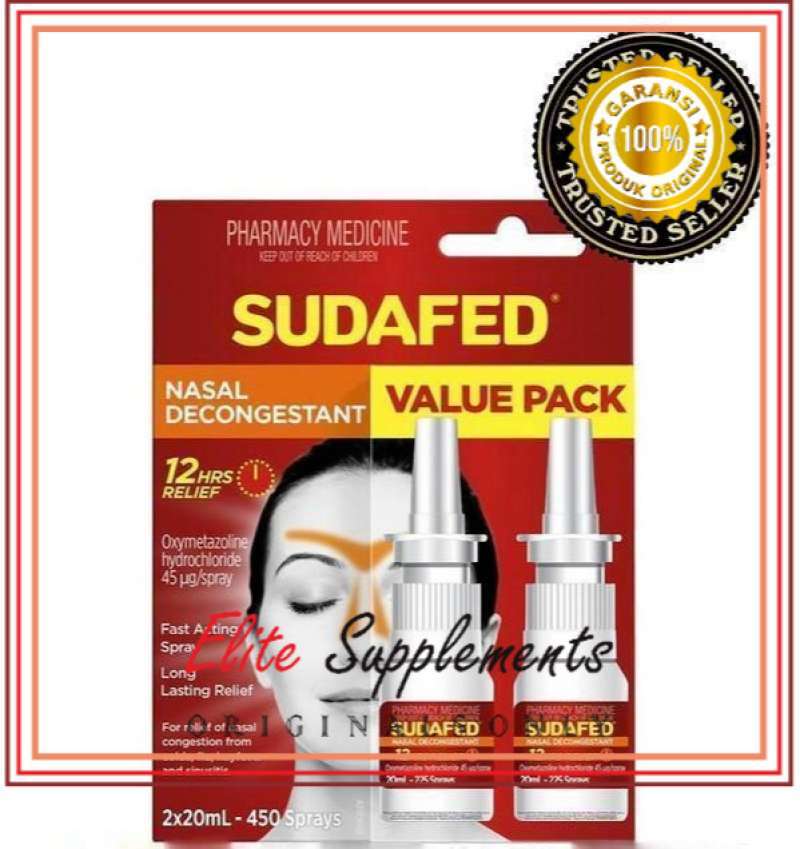 Promo Sudafed Nasal Decongestant Spray 20mL Twin Pack Diskon 33 di