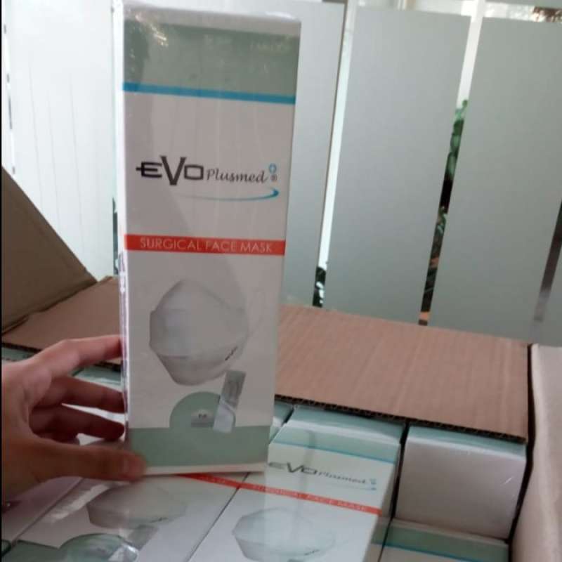 Jual Masker Evo Plasmed 3ply/evo Surgical Face Mask/ Kf94/convex 25 Pcs ...