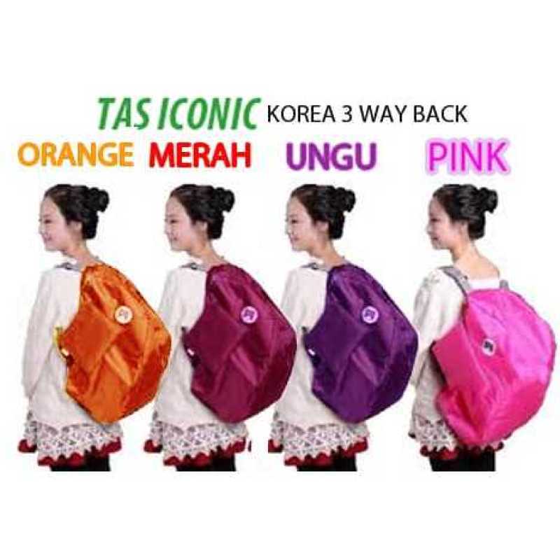 Promo Iconic 3 Way Bag Korean Korea Style Fashion Diskon 3 Di Seller