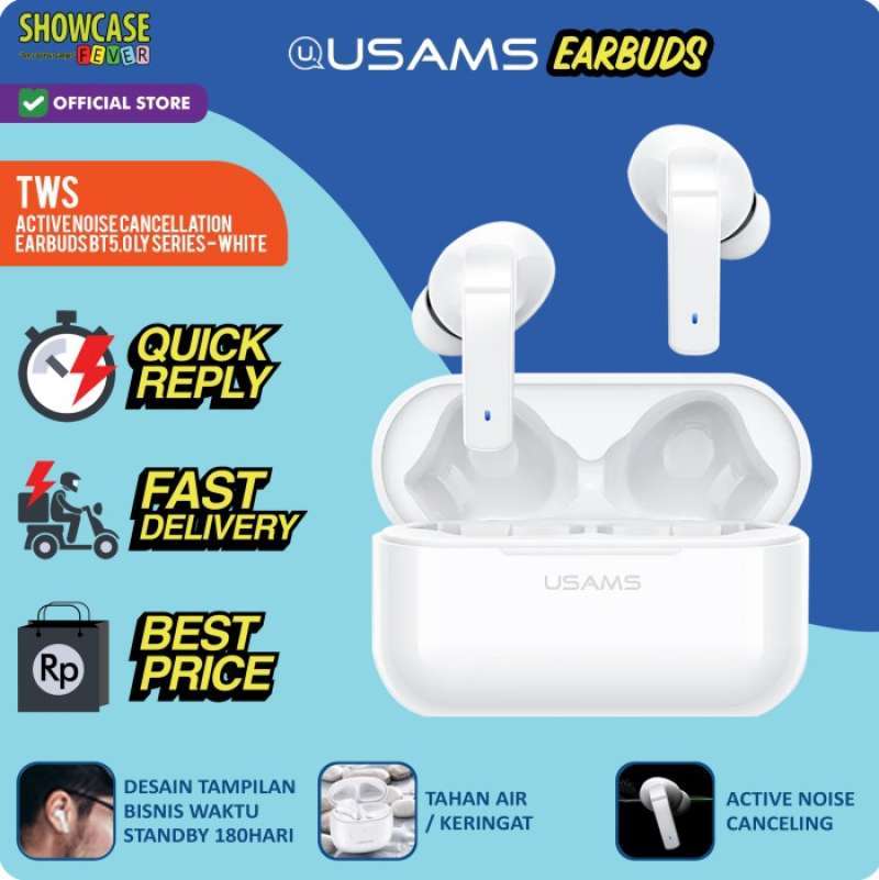 Jual USAMS Noise Cancel Earbuds Headset Bluetooth TWS Earphone s LY06