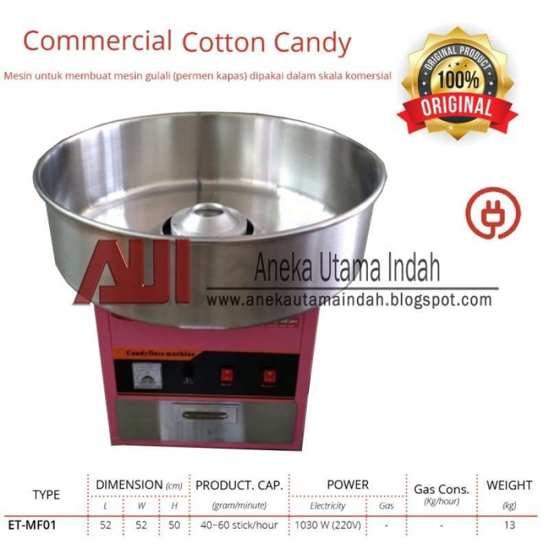 Promo EtMf01 Cotton Candy Machine (Mesin Pembuat Gula Kapas/Mesin