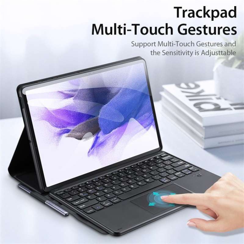 Promo SAMSUNG TAB S7 FE 5G / TAB S7 PLUS KEYBOARD TRACKPAD CASE ...