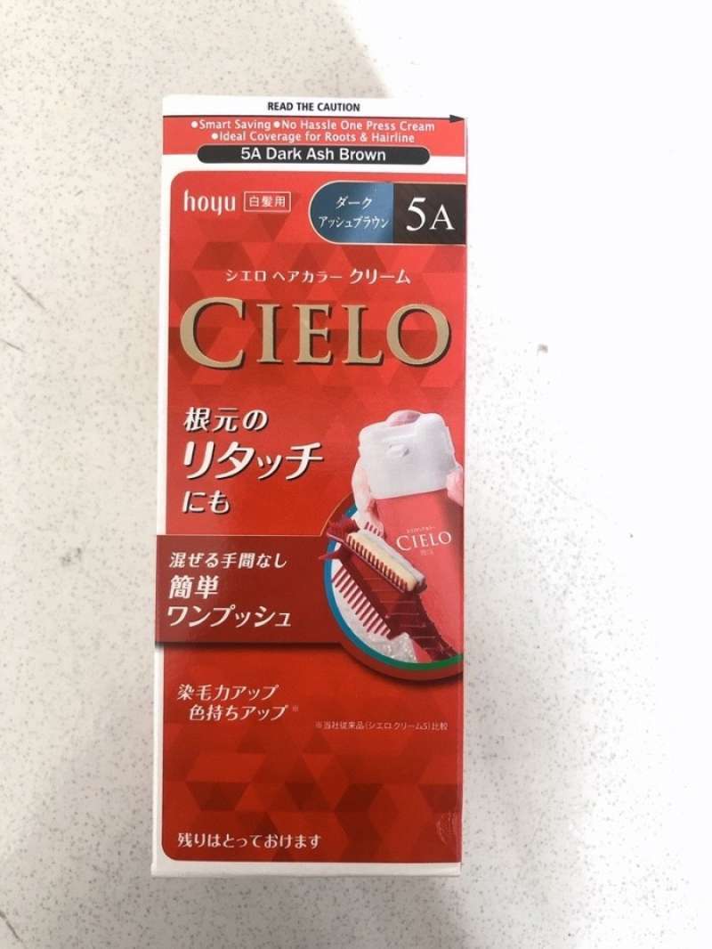 Jual Cielo Cream Hair Color 5A Dark Ash Brown (for Grey Hair Coverage