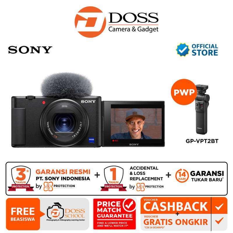 商品画像：Amazon.co.jp: SONY(ソニー) 【ZV-1F と グリップ セット】 快適 3
