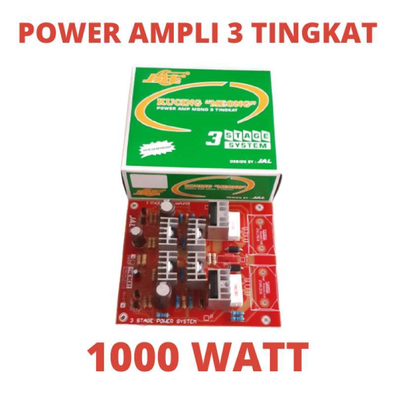 Jual KUCING MEONG KIT POWER MONO 3 TINGKAT DRIVER AMPLI 1000WATT