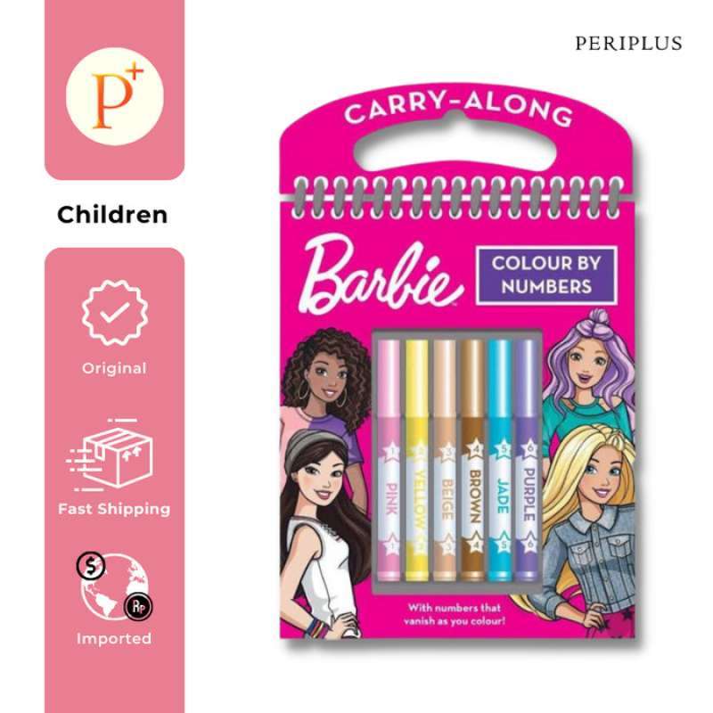 Promo Barbie Colour By Numbers Set 9781788244275 Diskon 23 di Seller