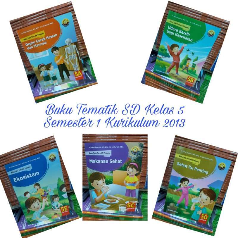 Promo Buku Paket Tematik SD Kelas 5 Semester 1 K13 Revisi Diskon 23% di ...