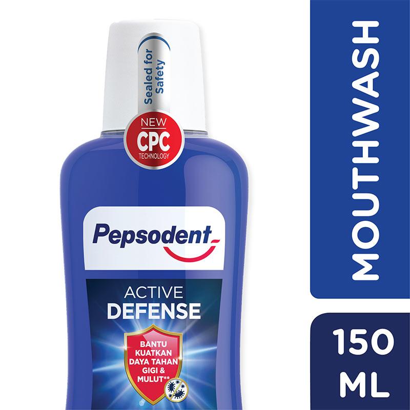 Promo Pepsodent Mouthwash Active Defense [150 Ml] Diskon 6 Di Seller