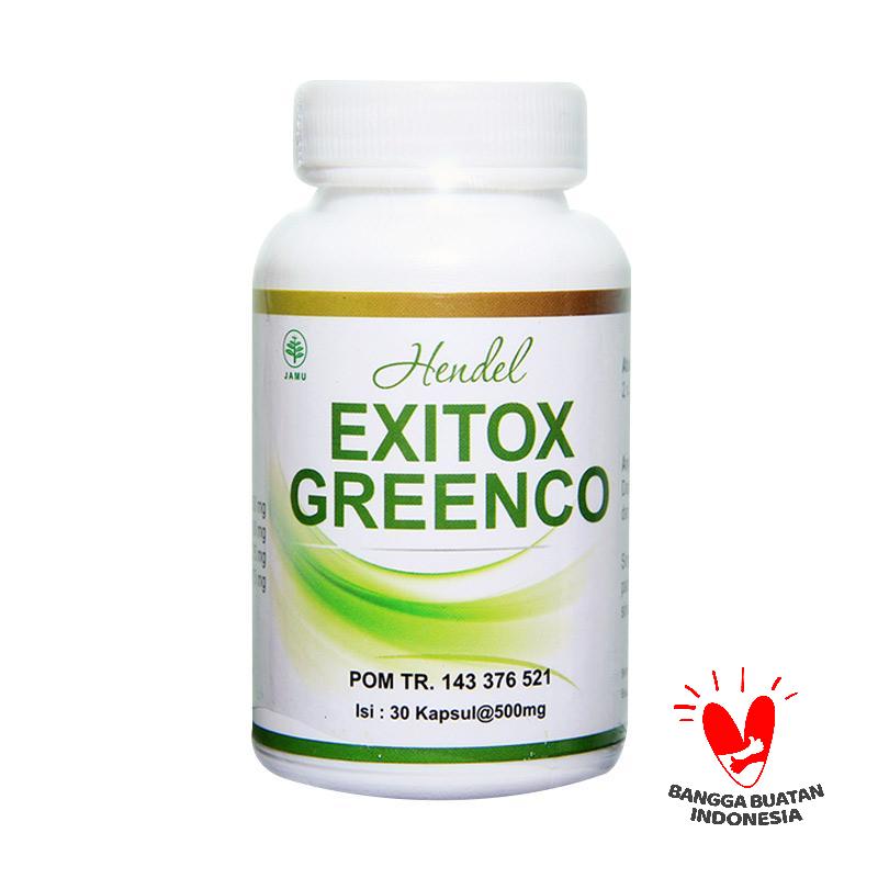 Promo GreenCo Exitox Hendel Obat Pelangsing Badan Diet Alami Asli 30