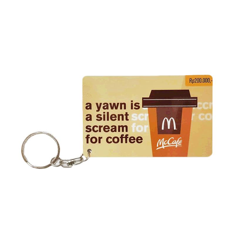 jual mcdonald s mcd gift card with keychain rp 200 000 jual mcdonald s mcd gift card with keychain rp 200 000