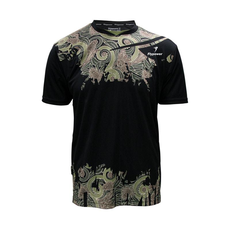 Jual Flypower Krakatau 3 Kaos Badminton Pria Hitam Jual Flypower Krakatau 3 Kaos Badminton Pria Hitam