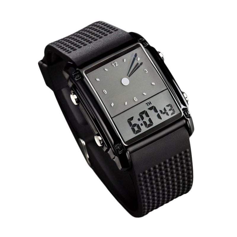 Promo Skmei 0814D1 Trendy Men Sport LED Jam Tangan Pria - Hitam di