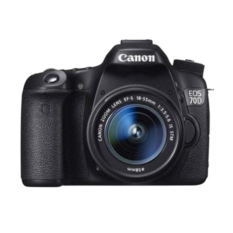 Jual Canon EOS 70D Kit 1855MM IS STM Built In WIFI Kamera DSLR Black