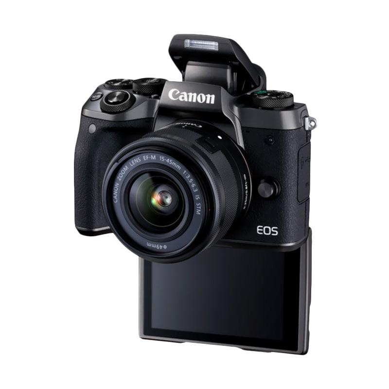 Jual Canon Eos M5 Ef-m 15-45mm Is Stm Kamera Mirrorless - Hitam Di