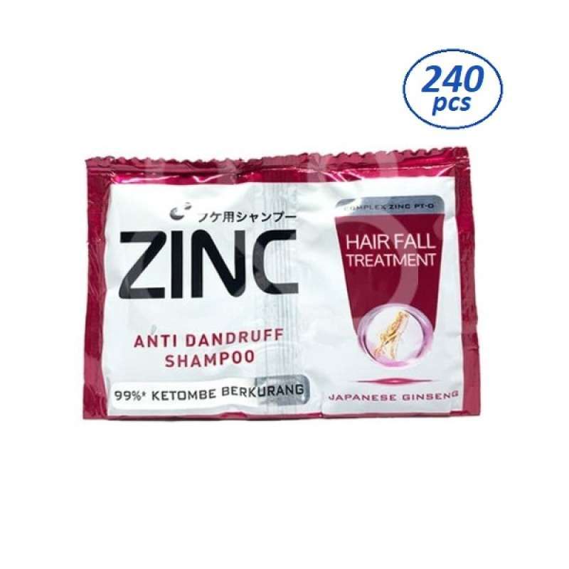 Promo ZINC Anti Dandruff Shampoo Hair Fall Treatment [10 ml/ 240