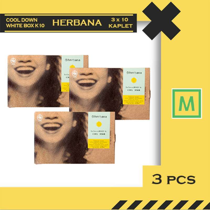 Jual Herbana Balance Madia Cool Down White Box K10 ( Bundling 3 ) di
