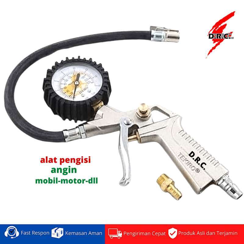 Promo Pengisi Angin Ban 3in1 Tekiro 200psi / Tire Pressure Gauge 3in1