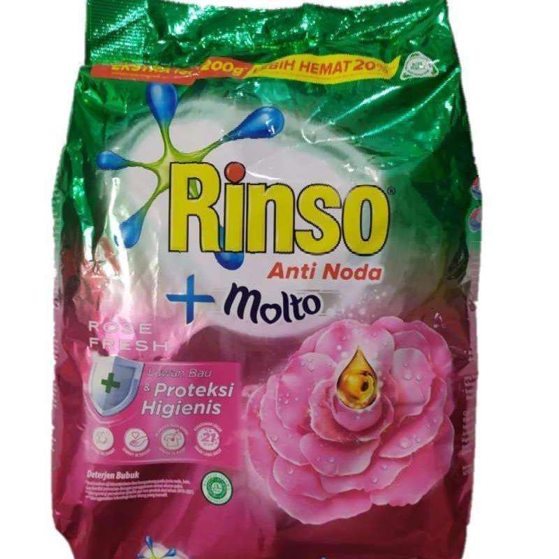Promo Rinso Molto Deterjen Bubuk Rose Fresh Isi 770G | Deterjen Laundry