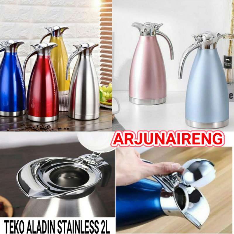 Jual VACUUM JUG 2 LITER/TEKO POT STAINLESS ALADIN 2L di Seller laris