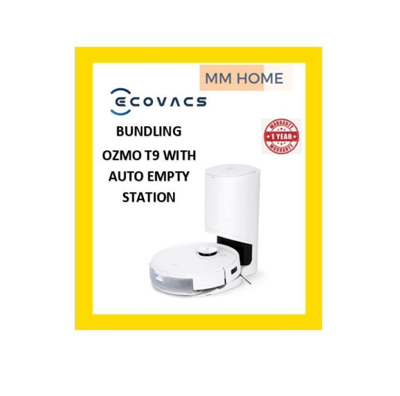 Jual ECOVACS BUNDLING OZMO T9 WITH AUTO EMPTY STATION ROBOTIC VACUUM di